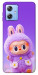 Чохол Labubu purple для Motorola Moto G84