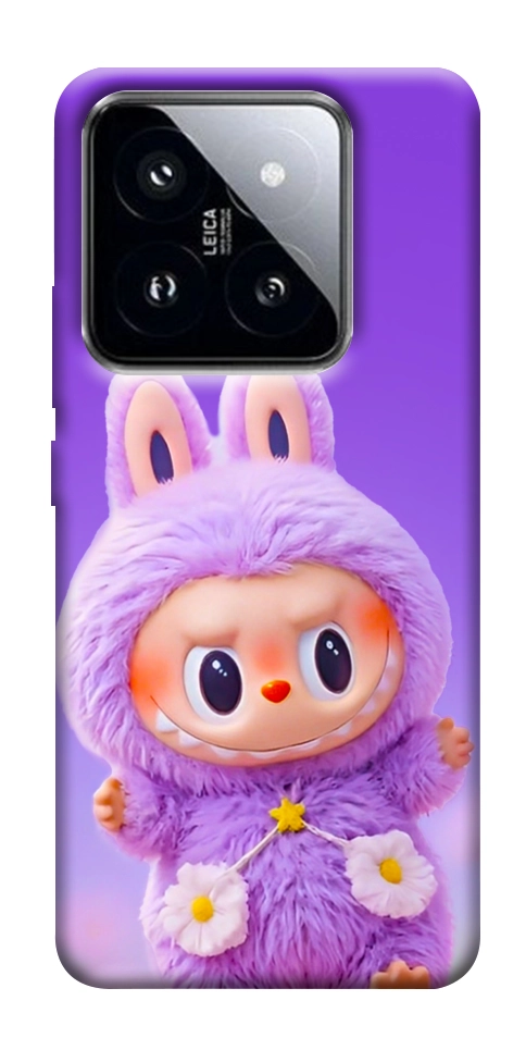 Чехол Labubu purple для Xiaomi 14 Pro