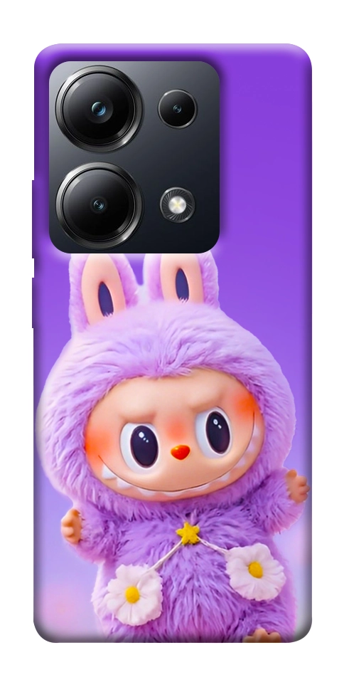 Чехол Labubu purple для Xiaomi Poco M6