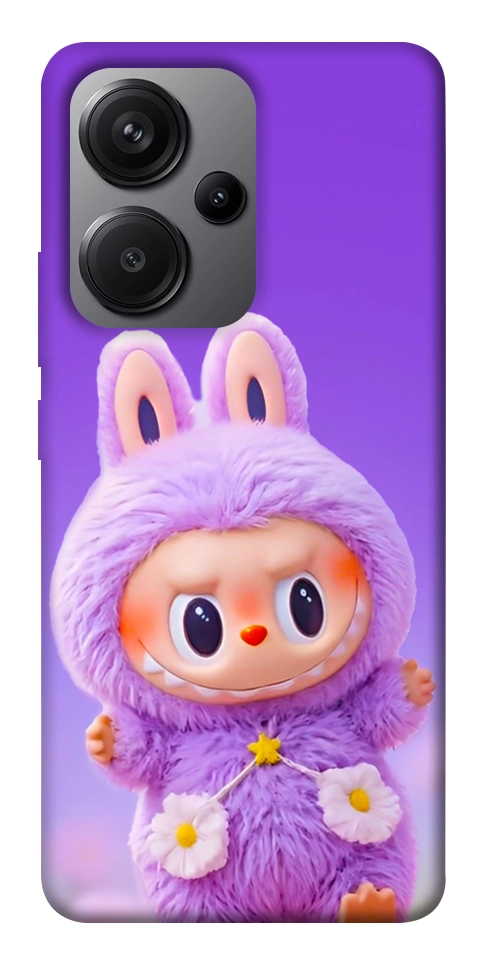 Чехол Labubu purple для Xiaomi Redmi Note 13 Pro+