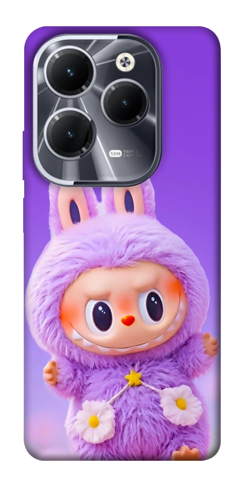 Чохол Labubu purple для Infinix Hot 40 Pro