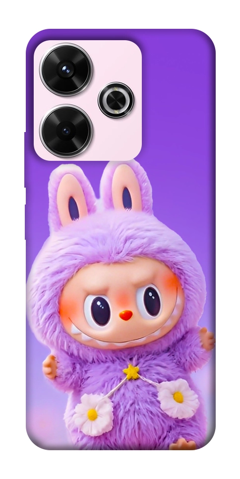 Чохол Labubu purple для Xiaomi Redmi 13 4G