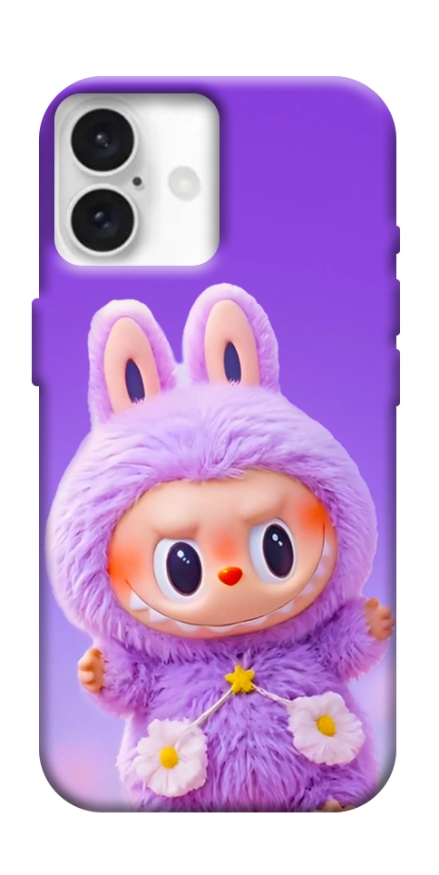 Чохол Labubu purple для iPhone 16