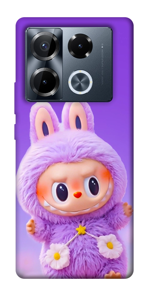 Чехол Labubu purple для Infinix Note 40 Pro 4G
