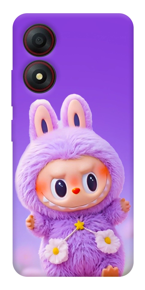 Чехол Labubu purple для ZTE Blade A34 4G