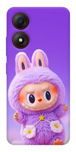 Чехол Labubu purple для ZTE Blade A34 4G