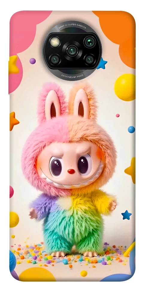 Чехол Сolorful Labubu для Xiaomi Poco X3 NFC