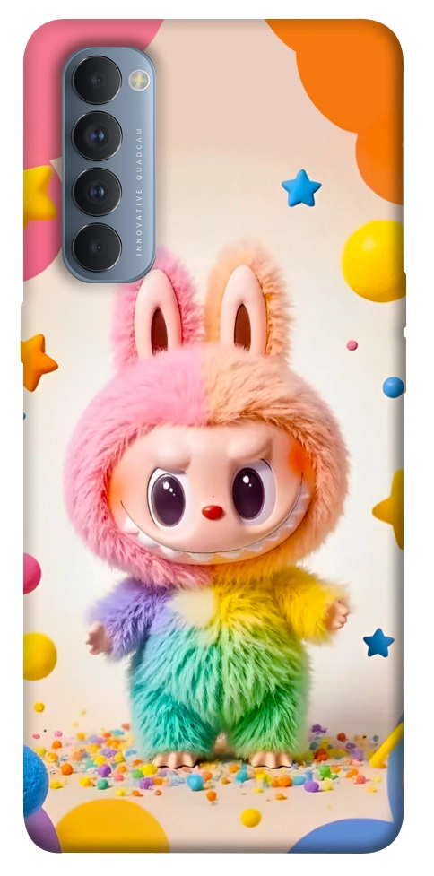 Чохол Сolorful Labubu для Oppo Reno 4 Pro