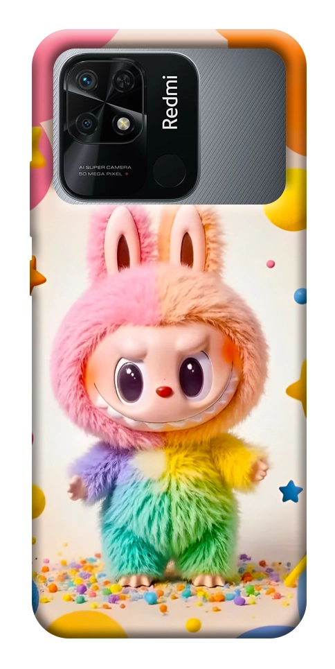 Чехол Сolorful Labubu для Xiaomi Redmi 10C