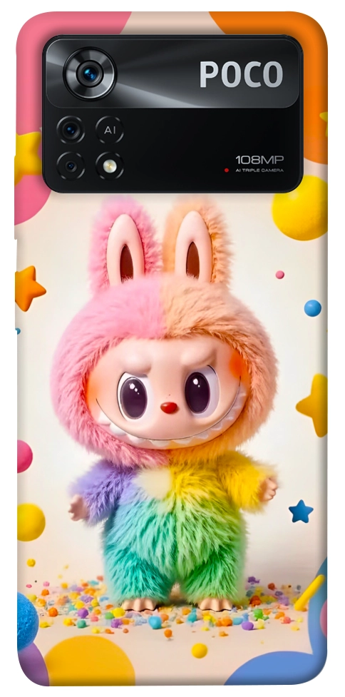 Чехол Сolorful Labubu для Xiaomi Poco X4 Pro