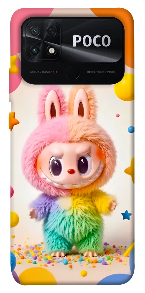 Чехол Сolorful Labubu для Xiaomi Poco C40