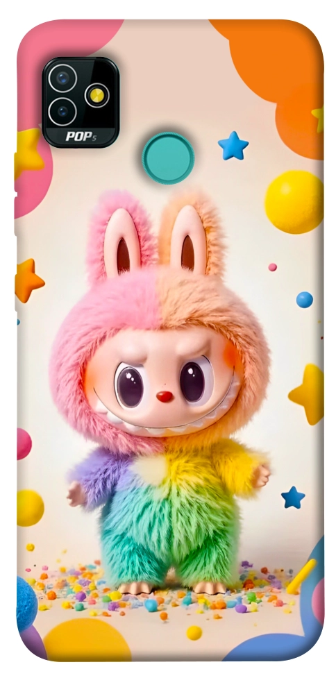 Чохол Сolorful Labubu для TECNO Pop 5