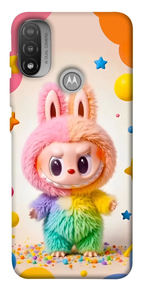Чохол Сolorful Labubu для Мotorola Moto E20