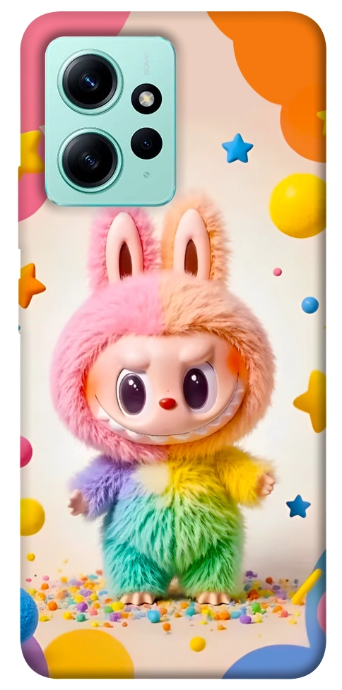 Чехол Сolorful Labubu для Xiaomi Redmi Note 12 4G