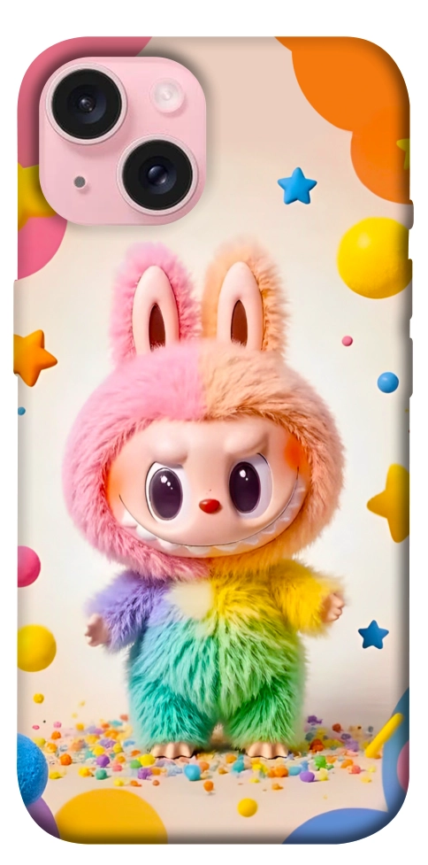 Чехол Сolorful Labubu для iPhone 15