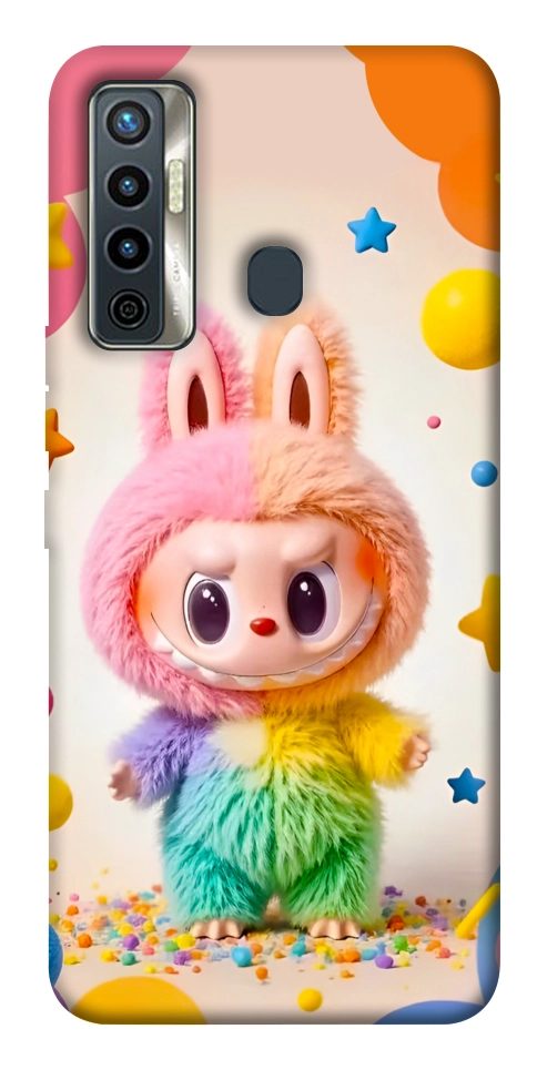 Чохол Сolorful Labubu для TECNO Camon 17