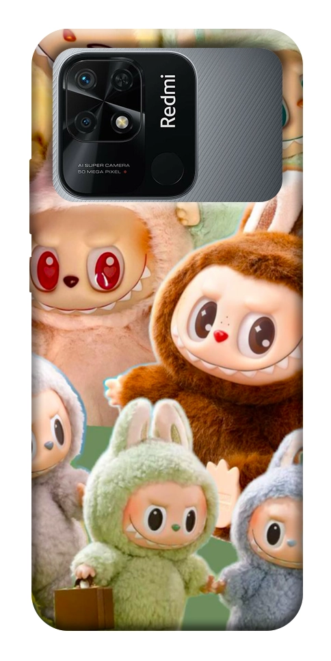 Чохол Labubu smile для Xiaomi Redmi 10C