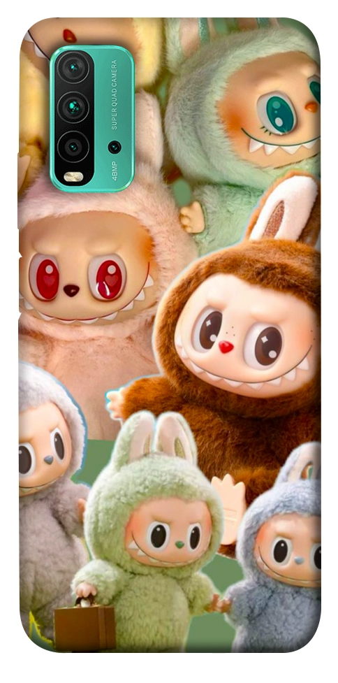 Чохол Labubu smile для Xiaomi Redmi Note 9 4G