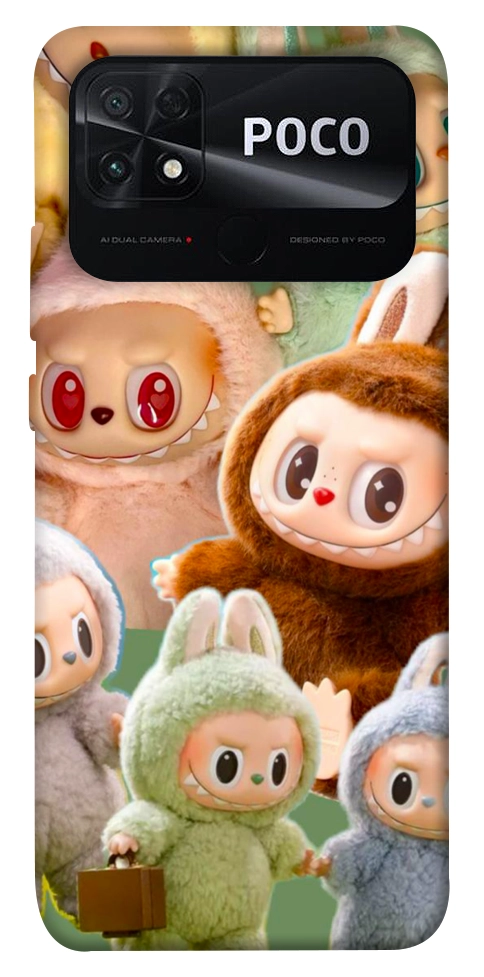 Чехол Labubu smile для Xiaomi Poco C40