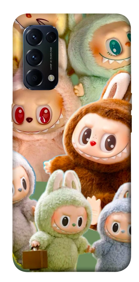 Чехол Labubu smile для Oppo Reno 5 4G