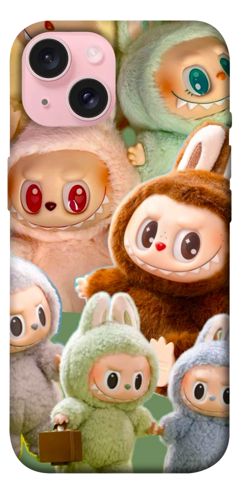 Чехол Labubu smile для iPhone 15