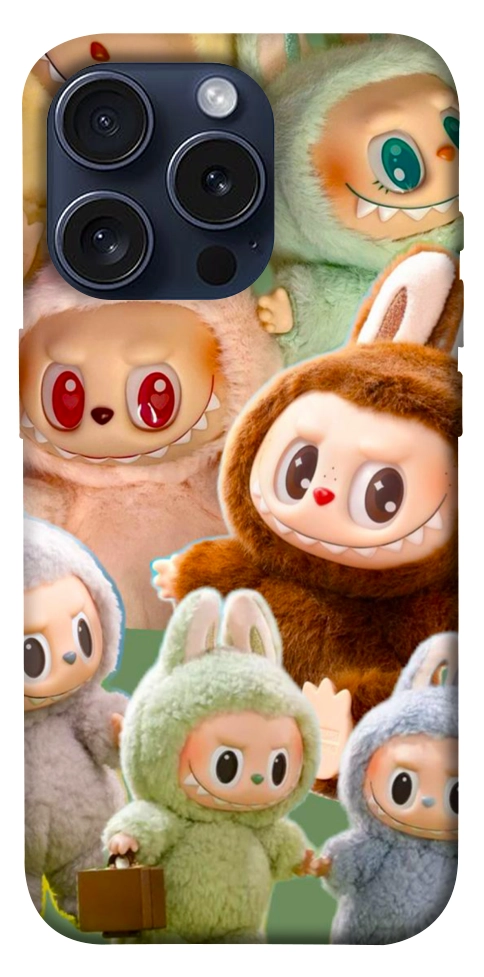 Чехол Labubu smile для iPhone 15 Pro