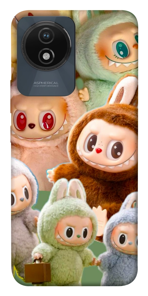 Чохол Labubu smile для Vivo Y02