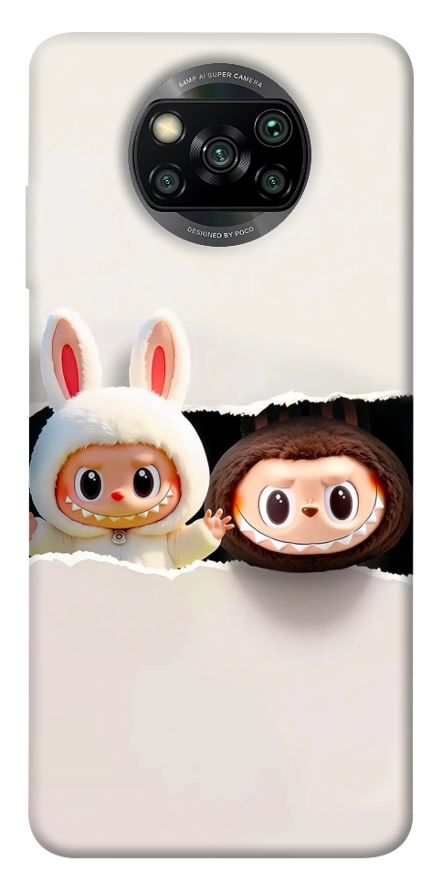 Чехол Hello Labubu для Xiaomi Poco X3 NFC