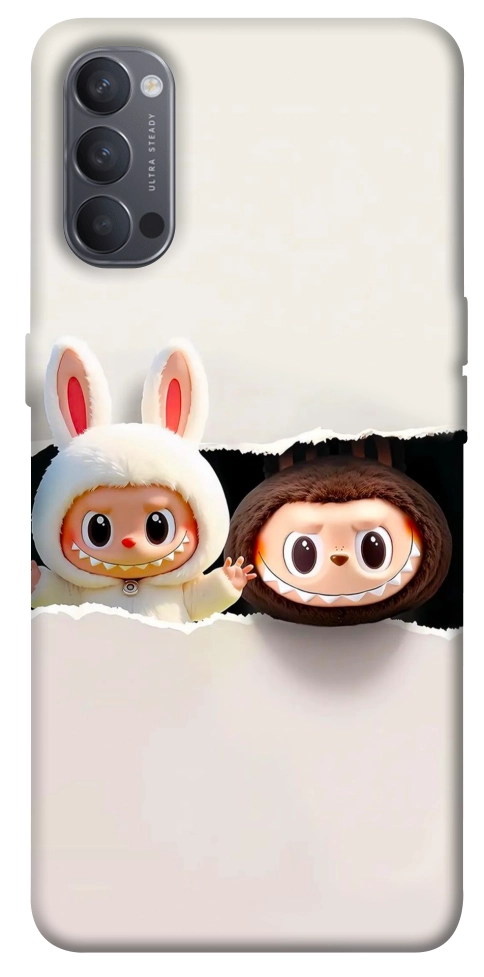 Чехол Hello Labubu для Oppo Reno 4