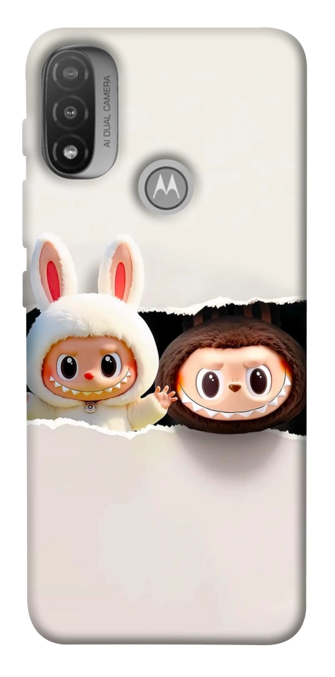 Чохол Hello Labubu для Мotorola Moto E20