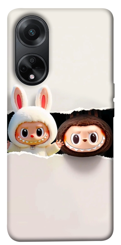 Чехол Hello Labubu для Oppo A58 4G