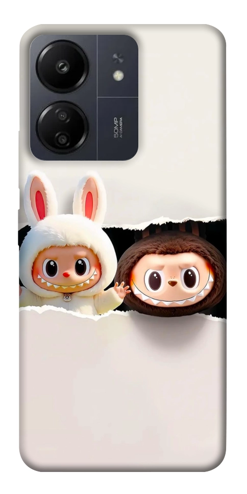 Чехол Hello Labubu для Xiaomi Redmi 13C
