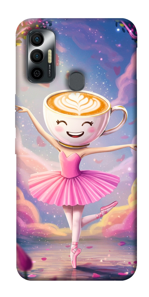 Чохол Ballerina illustration для TECNO Spark 7