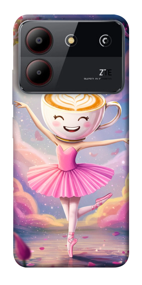 Чехол Ballerina illustration для ZTE Blade A54 4G