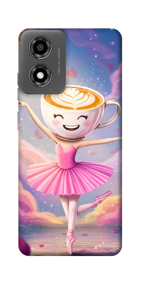 Чехол Ballerina illustration для Motorola Moto E14