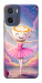 Чехол Ballerina illustration для Motorola Moto E15