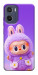 Чехол Labubu purple для Motorola Moto E15