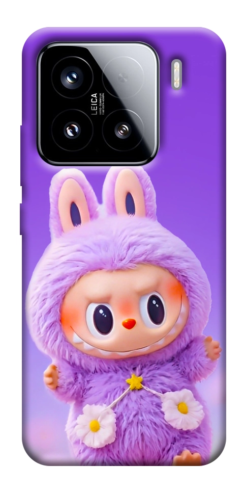 Чохол Labubu purple для Xiaomi 15