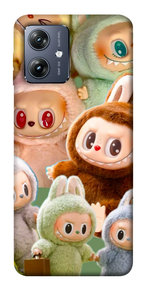 Чохол Labubu smile для Motorola Moto G54
