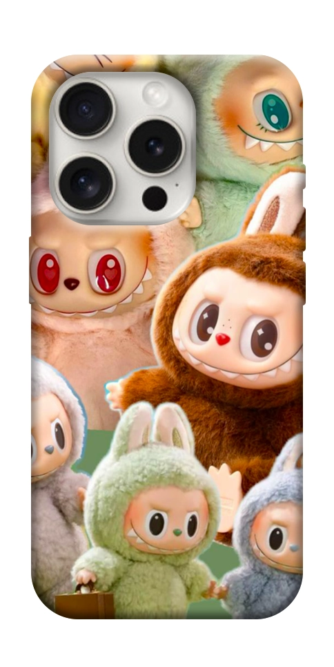 Чехол Labubu smile для iPhone 16 Pro