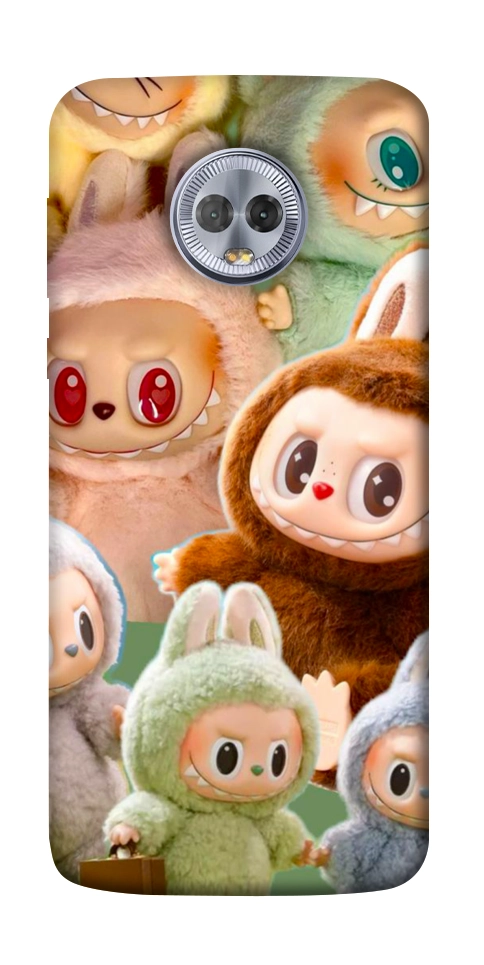 Чохол Labubu smile для Motorola Moto G6 Plus