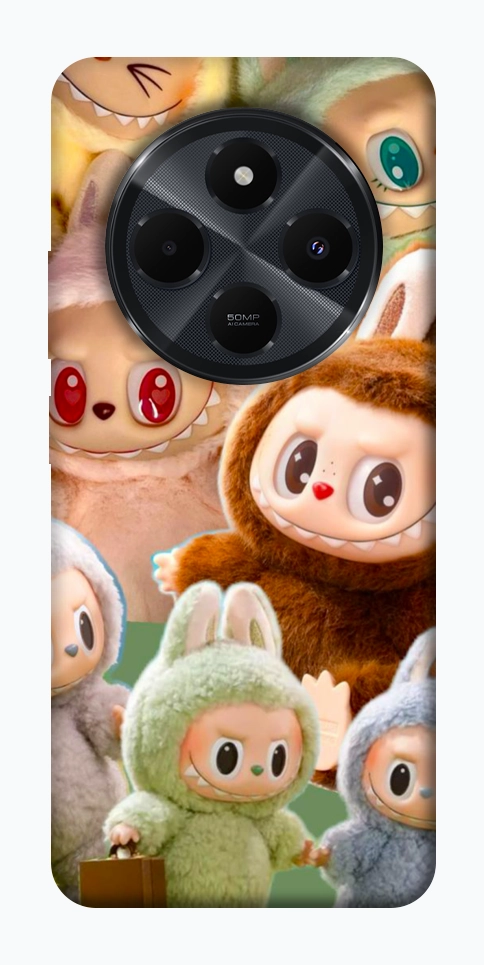 Чехол Labubu smile для Xiaomi Redmi 14C