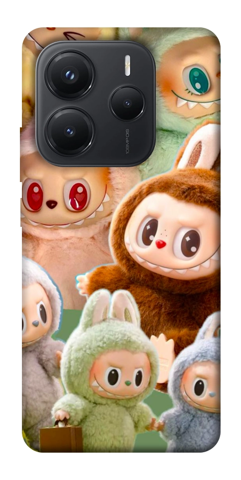 Чехол Labubu smile для Xiaomi Redmi Note 14 5G
