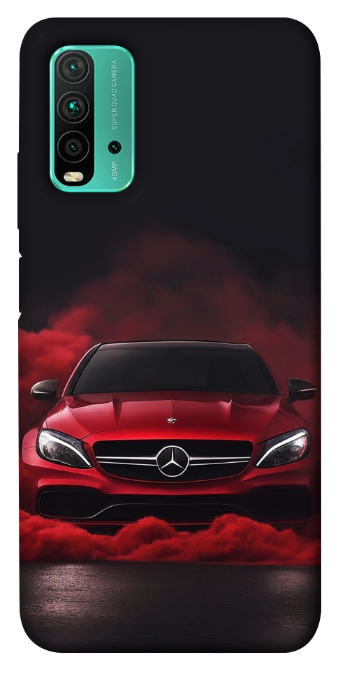 Чехол Red Mercedes для Xiaomi Redmi Note 9 4G