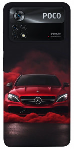 Чехол Red Mercedes для Xiaomi Poco X4 Pro