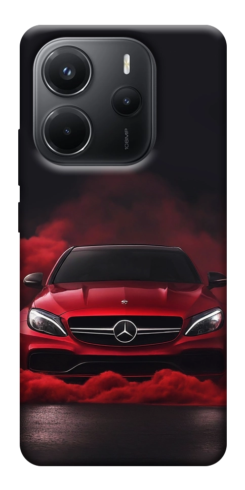 Чехол Red Mercedes для Xiaomi Redmi Note 14 4G (Int. version)