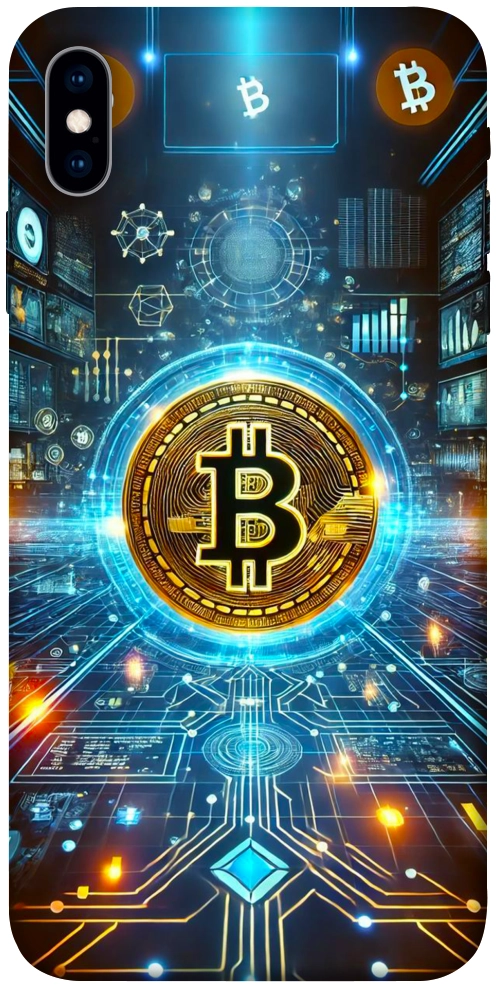 Чохол Neo bitcoin для iPhone XS