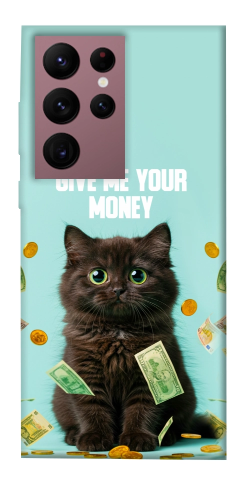 Чехол Money cat для Galaxy S22 Ultra
