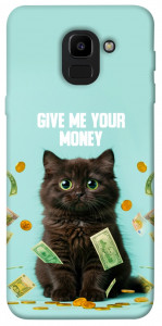 Чехол Money cat для Galaxy J6 (2018)