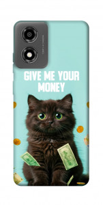 Чехол Money cat для Motorola Moto E14